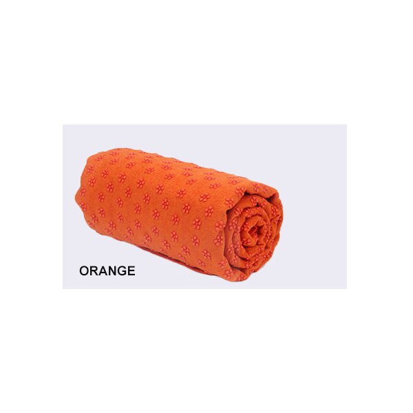 183*63cm antislip yogamat hoes handdoek slip microvezel yogamat yoga bestrating handdoek sportdeken fitness yogamat + net tas: Geel