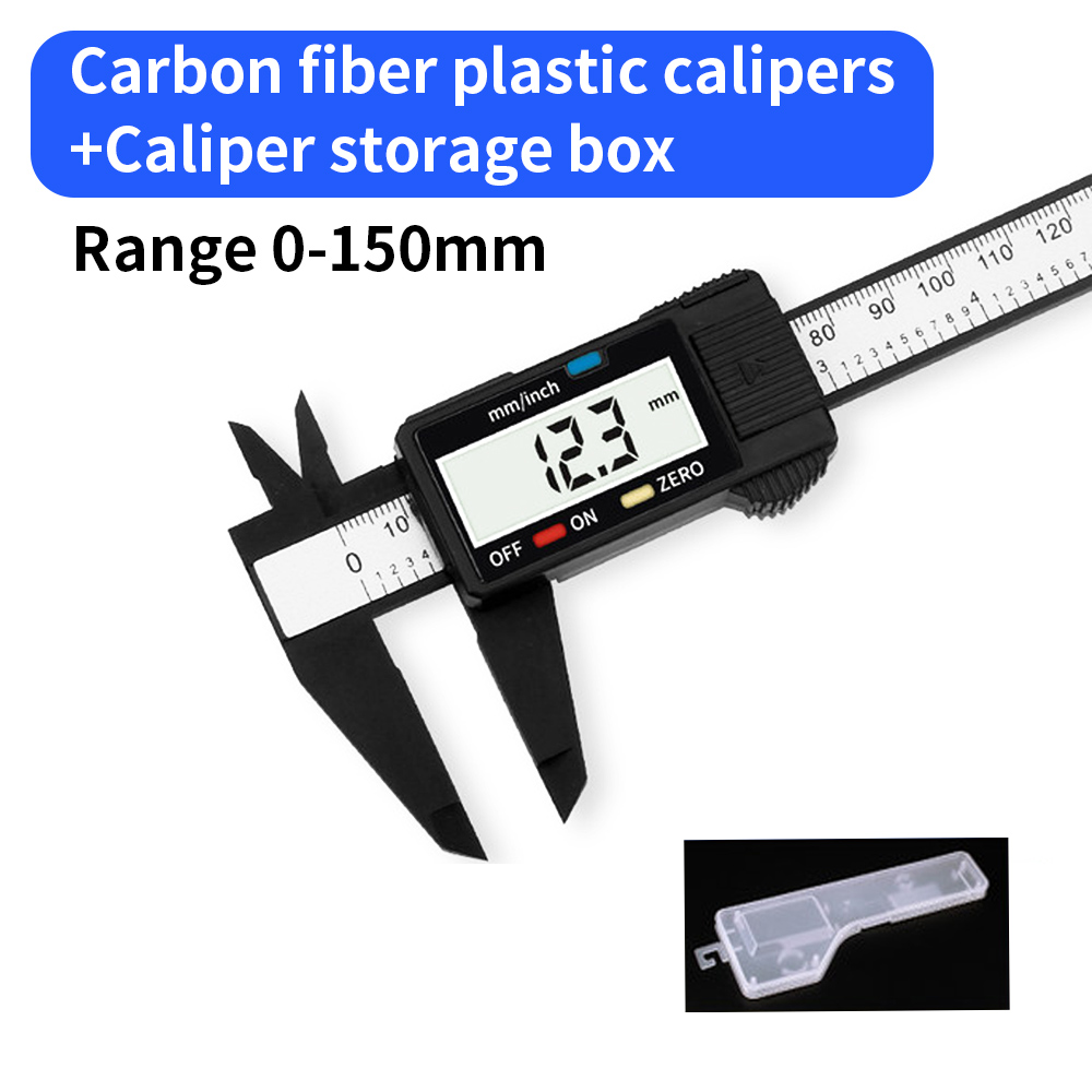 LUXIANZI Plastic Metal Vernier Caliper 0-150mm Micrometer Measuring Tools High-precision Stainless steel LCD Digital Calipers: LXZ919160A