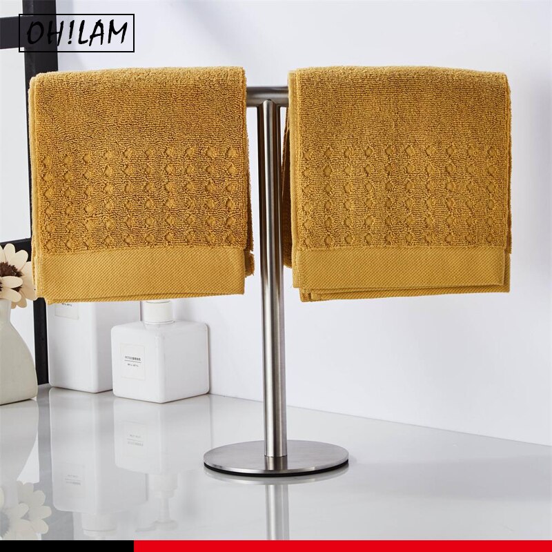 Movable Free-Standing Hand Towel Holder Standing Tree Rack 304 Black Bath Towel Stand Bathroom Towel Hanger Vanities Countertop