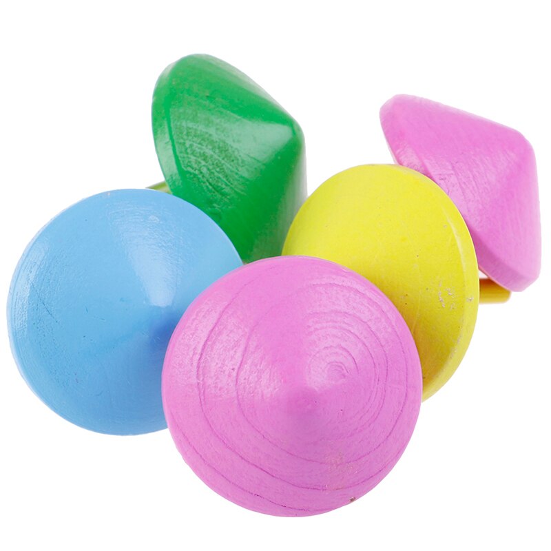 1 Pc Kids Houten Gyro Speelgoed Kinderen Volwassen Relief Stress Desktop Tol Speelgoed Kinderen Verjaardagscadeautjes Willekeurige Kleur