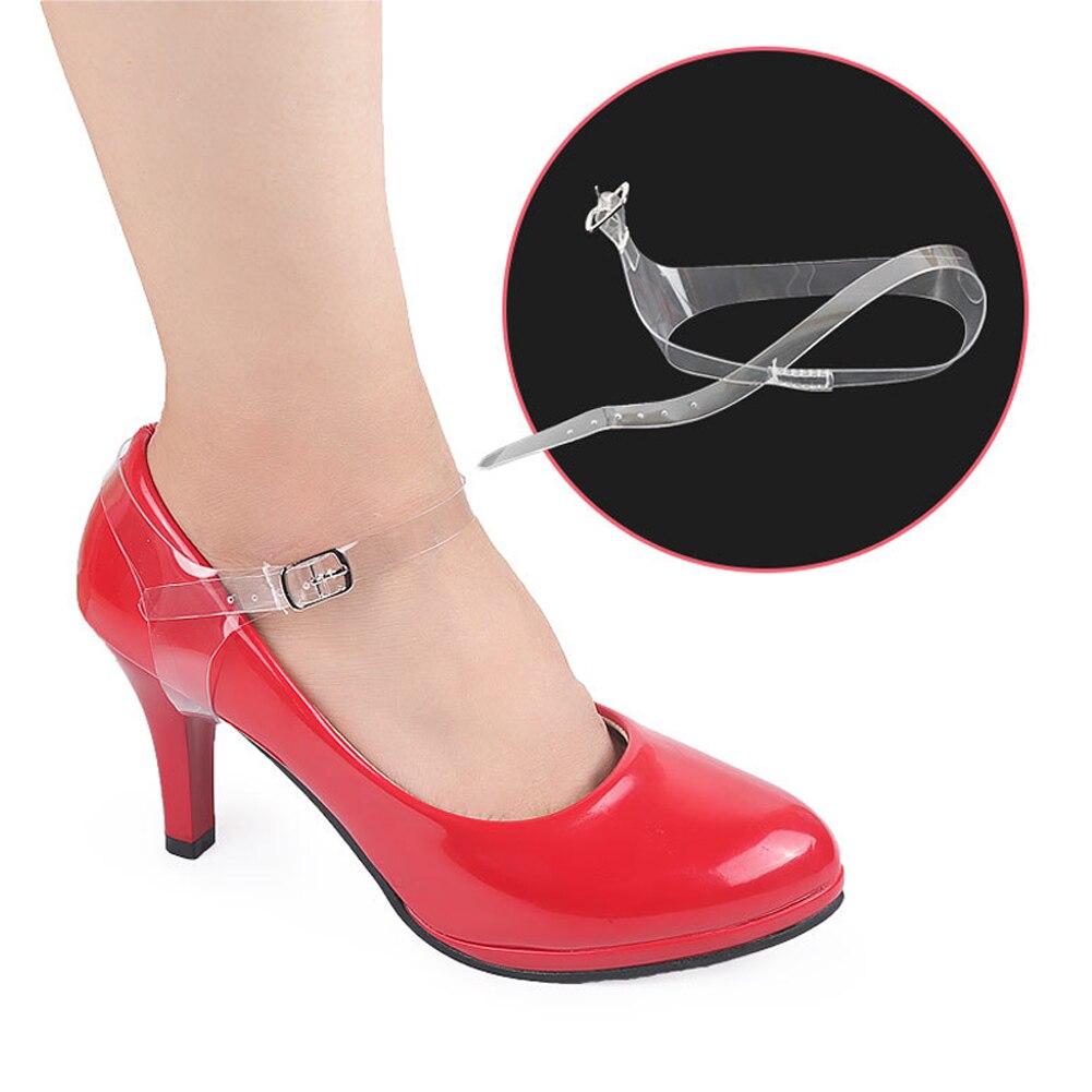 Zapatos de tacón con correa instantánea para mujer, correas para zapatos transparentes, cordones tacones altos, accesorios H9, 1 par