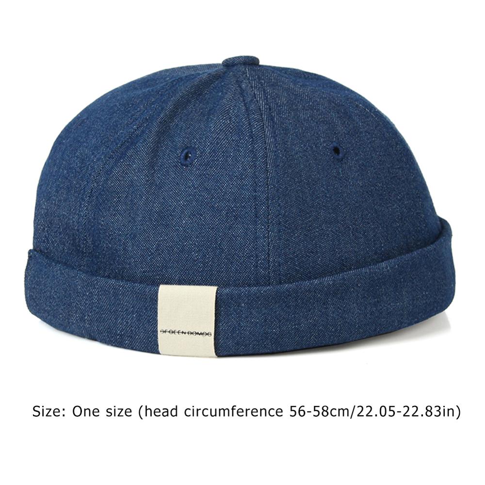 Nova chegada das mulheres dos homens skullcap chapéu boné casual docker marinheiro mecânico brimless unisex algodão boné de sol estilo coreano hip hop chapéu