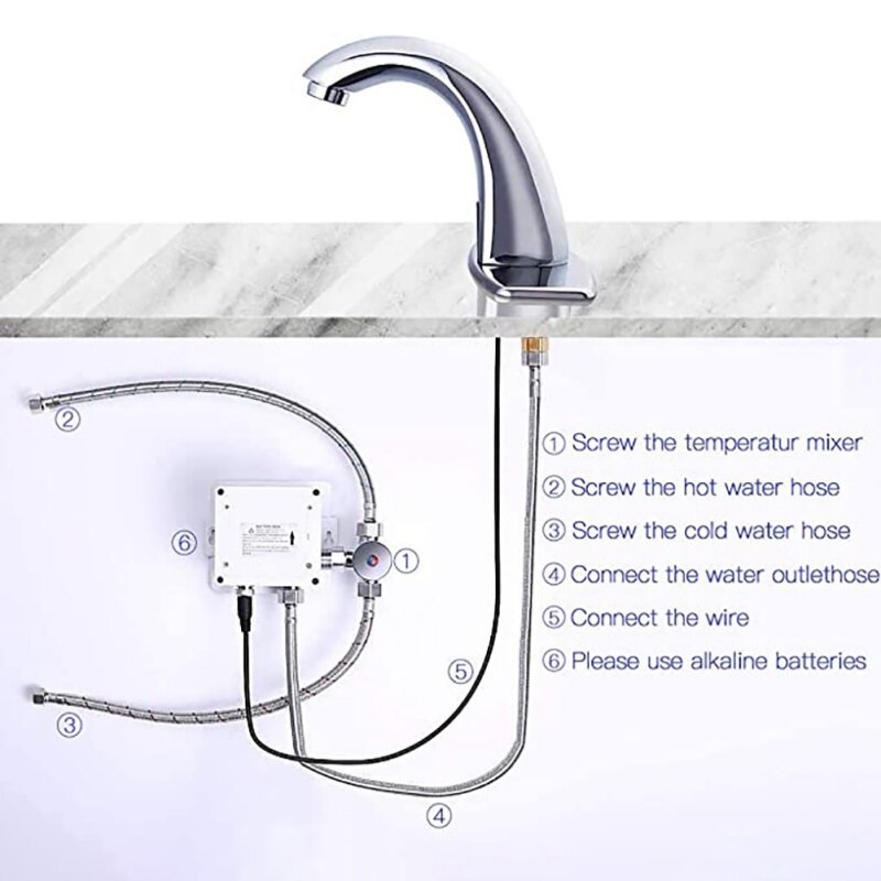 Intelligent Cold And Automatic Infrared Sensor Faucet Copper #