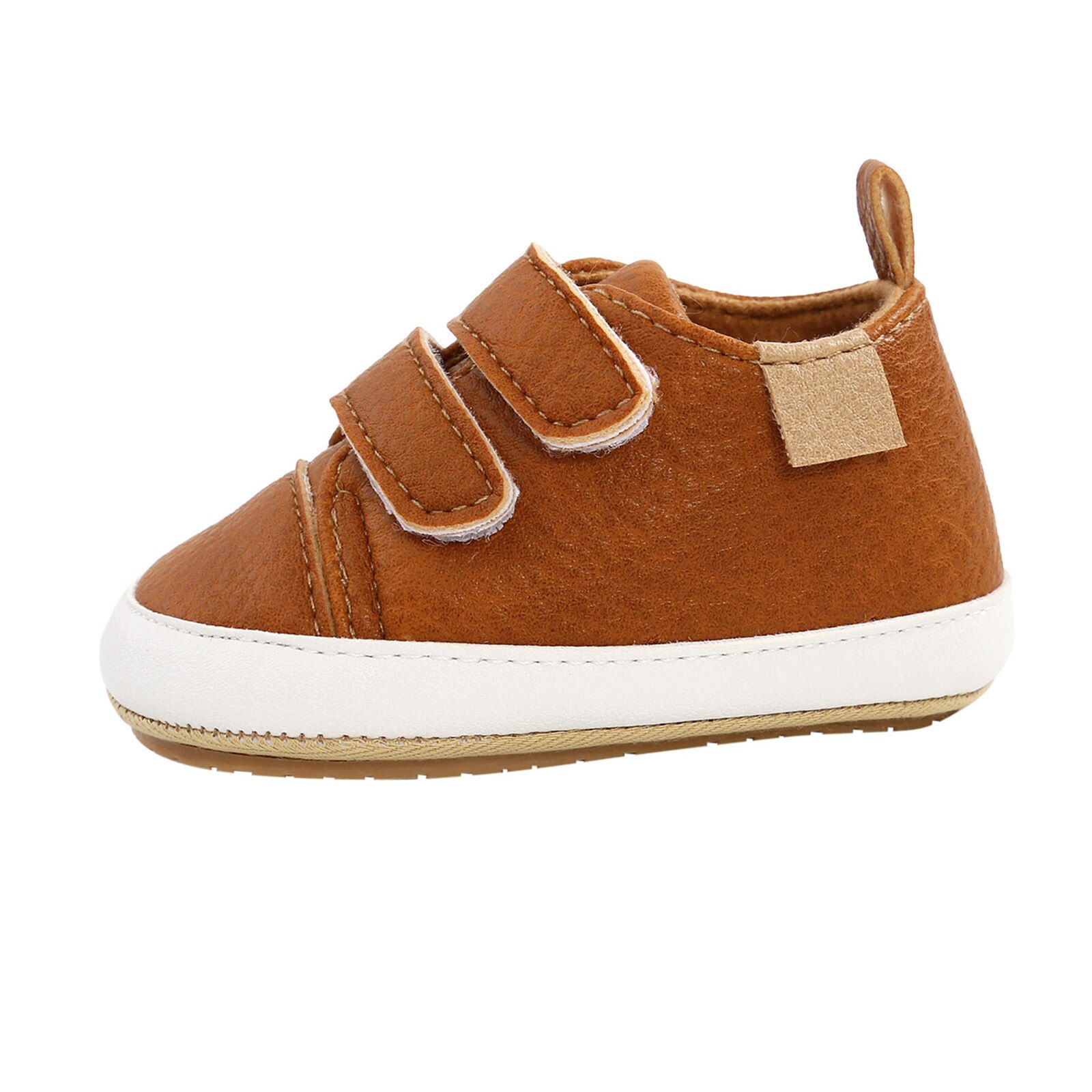 Infant Baby Girls Boys Walkers Shoes Sneaker Leather Soft Anti-slip Rubber Sole First Walkers