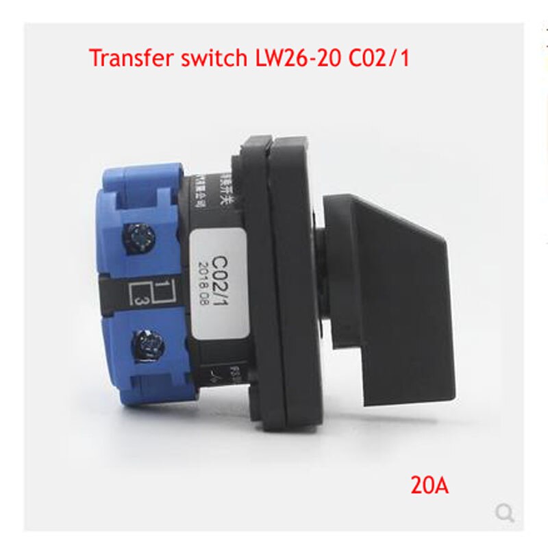 Universal Switch LW26-20 C02 1 Two-speed 220V Motor Power Cut Off Two-speed On-off Circuit 20A
