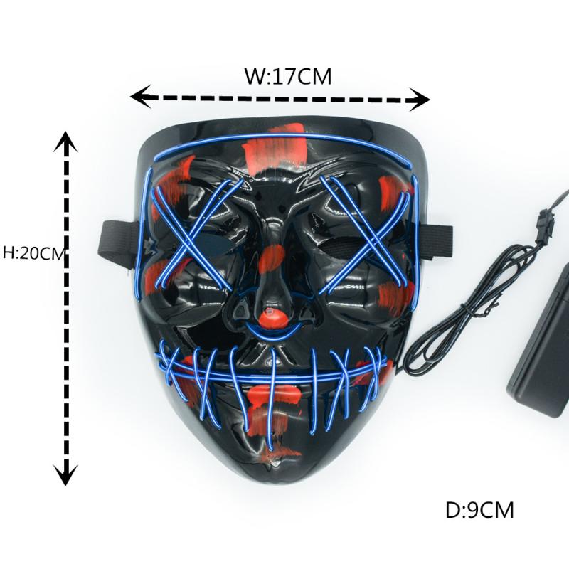 Halloween Party Trend LED Mask Purge Masks Election Mascara Costume DJ Party Light Up Cool Masks Glow In Dark