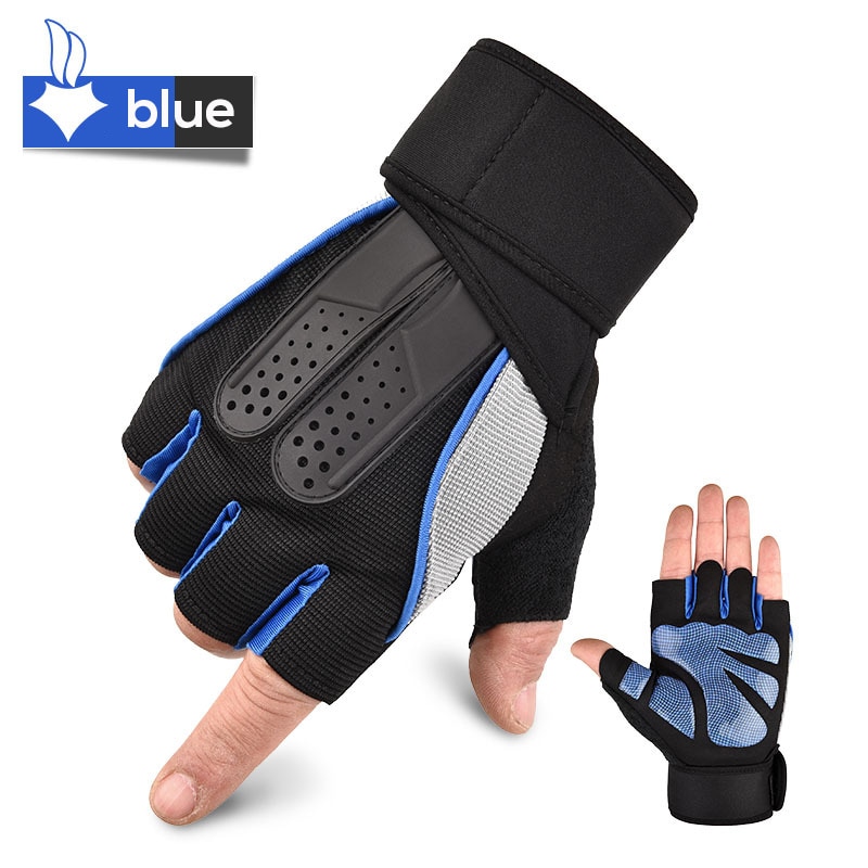 1 pairs elásticos luvas de ginásio pesos pesados exercício luvas de levantamento de peso treinamento de construção do corpo luvas de fitness para homens