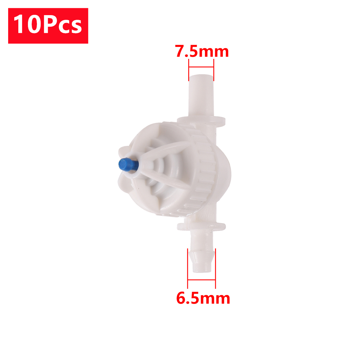 6Mm Anti-Druppel Apparaat 4/7Mm Slang Aansluiten Miniatuur Anti-Druppel Ventiel Tuin Landbouw Kas Irrigatie Nevel Mondstuk Fittingen: Rood