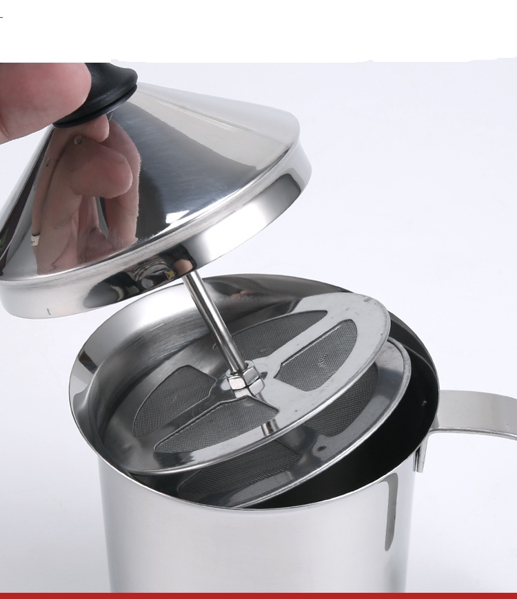 400ml dubbele gaas melkopschuimers van roestvrij staal voor cappuccino melkkannen eierklopper keukengereedschap gadgets