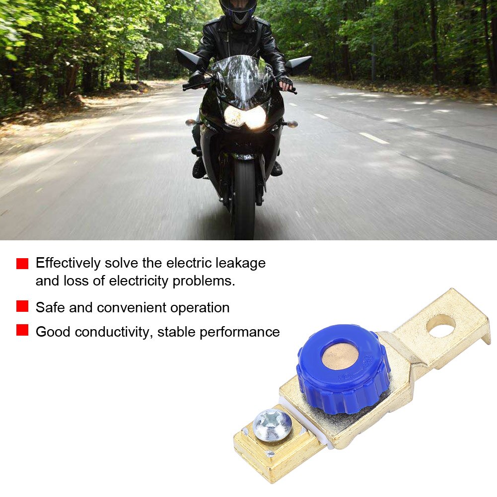 Universal Motorcycle Battery Power Off Switch Link Terminal Quick Cut-off Disconnect Master Isolator ABS Copper Material