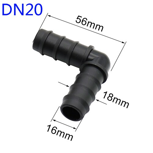 DN16 DN20 Elbow Barbed Garden Water Connectors 90 Degree Angle Bend Joints Hose Splitters Garden Agriculture Irrigation Fittings: DN 20
