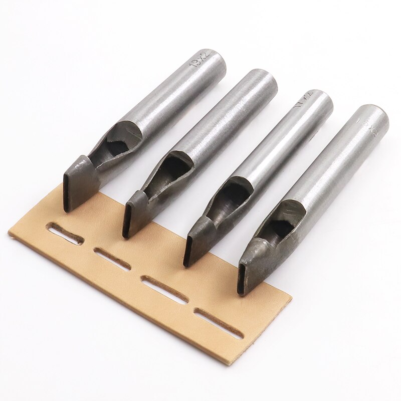 Leder Elliptischen Loch Punch Oval Winkel Abstand Gürtel Stanzen Werkzeuge DIY Handwerk Leder Puncher Loch Bohren Werkzeug Kunststoff Werkzeuge