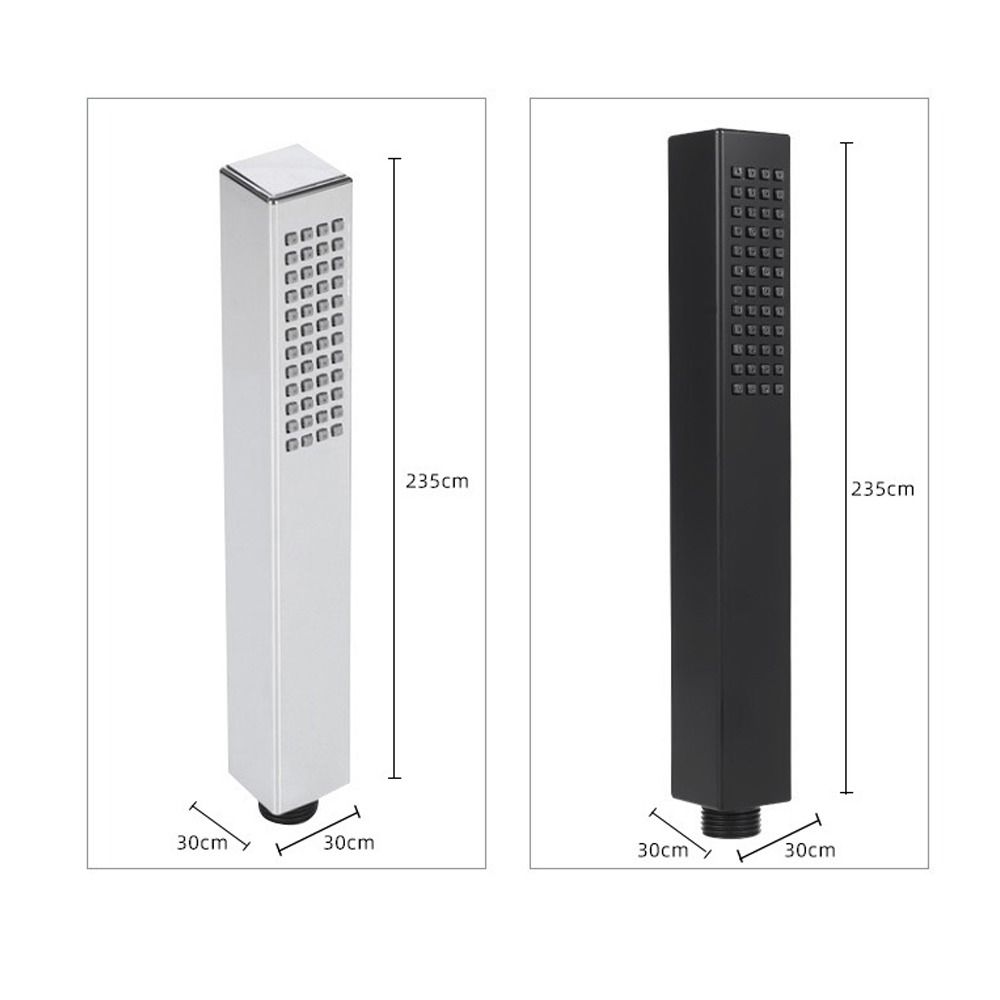 Square Handheld Shower Head Single Function Universal Water-saving Sprinkler High Pressure Shower Sprayer