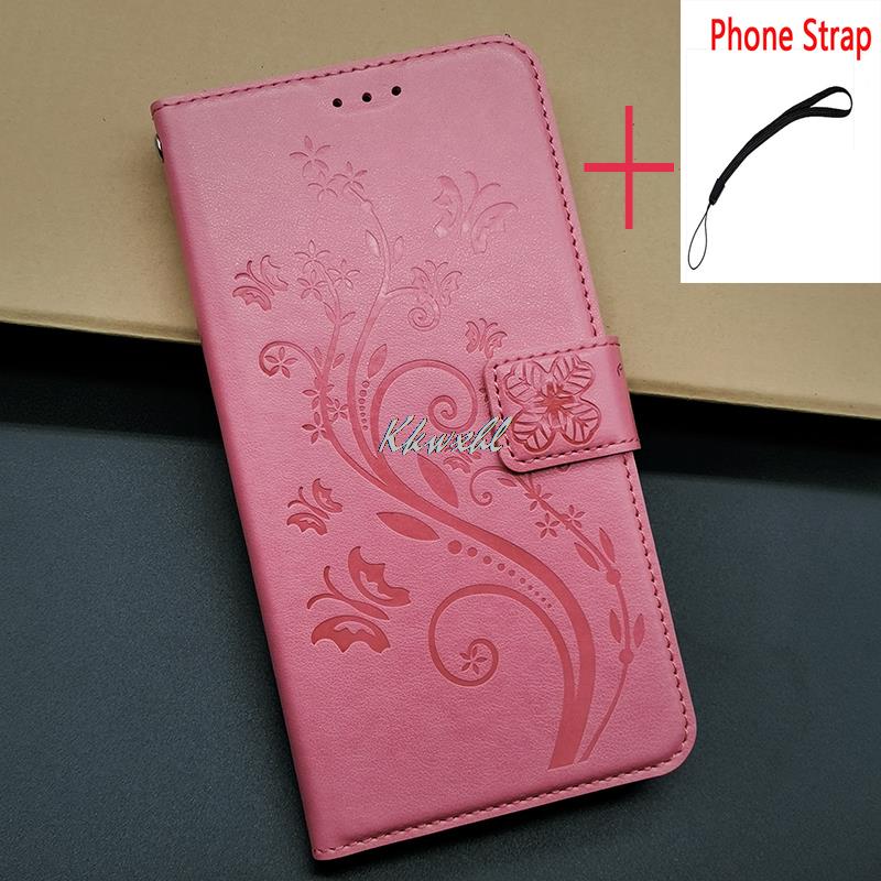 Voor Zte Blade V30 Vita 6.82 &quot 8030 Wallet Case Flip Lederen Telefoon Shell Beschermhoes Funda: 044 pink