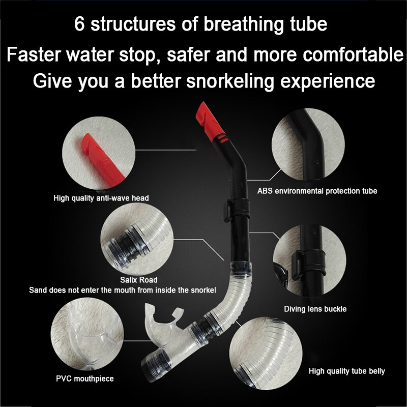 1 Set 4Colors Swimming Goggles Underwater Fog Half Face Nose Clip Glasses Diving Bikini Mask Tempered Glass Lens Snorkel Goggles