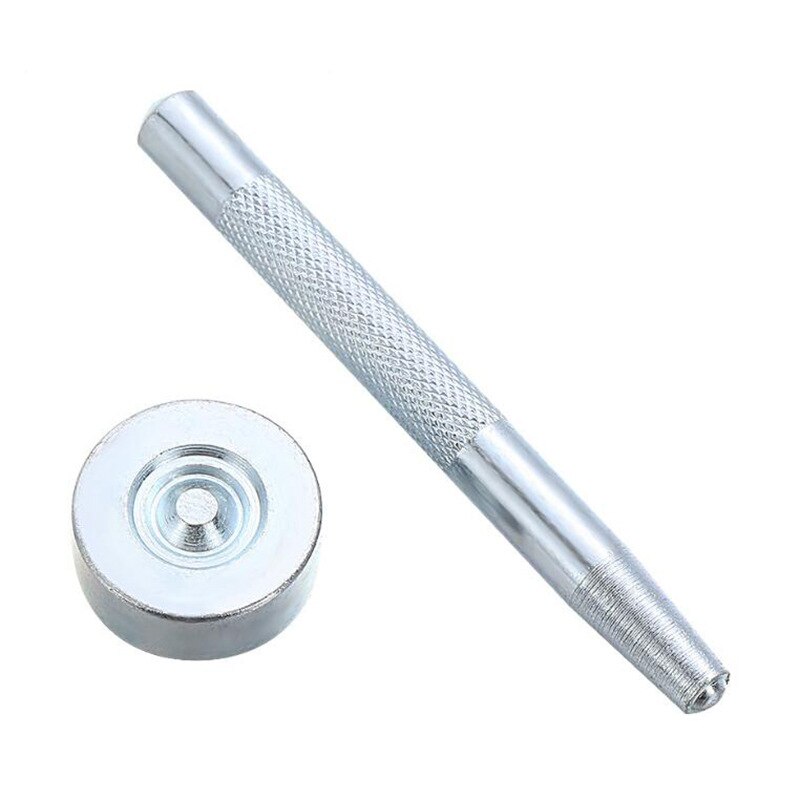 11 Pcs / Set Metal Leather Tools For Leather Die Punch Hole Snap Fastener Installation Kit Rivet Setter Base Leather Tool Kit