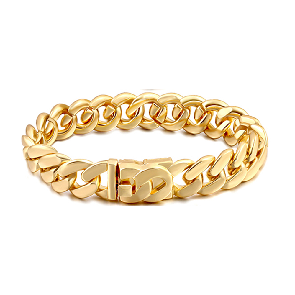 Cadena de tenis con corazón de cristal helado, pulsera de cadena de eslabones cubanos de Miami para mujeres y hombres, pulseras de cadenas gruesas de hip hop, joyería