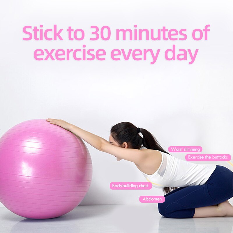 Pelota de Yoga para hacer ejercicio, equipo de Fitness para hacer ejercicio en casa
