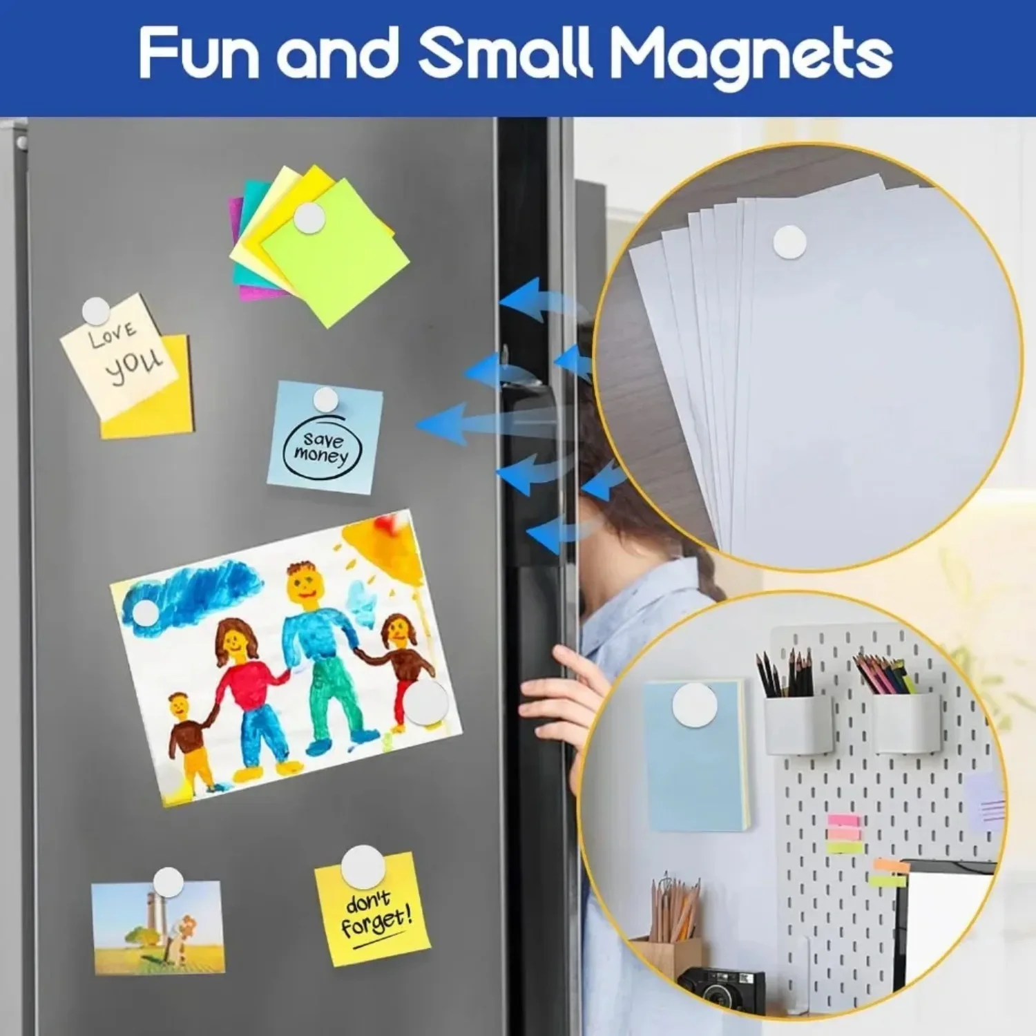 Super Strong Round Magnets Powerful Magnets for Fridge, DIY, Building, Scientific, Craft, and Office Magnets Imanes Disc Magnet