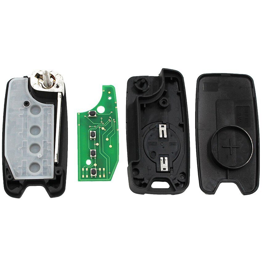 Gewijzigd Ongecensureerd Flip Remote Key Fob 3 + 1 Knop 315 Mhz 433Mhz Met ID46 Chip Voor Dodge voor Chrysler Voor Jeep Fcc Oht