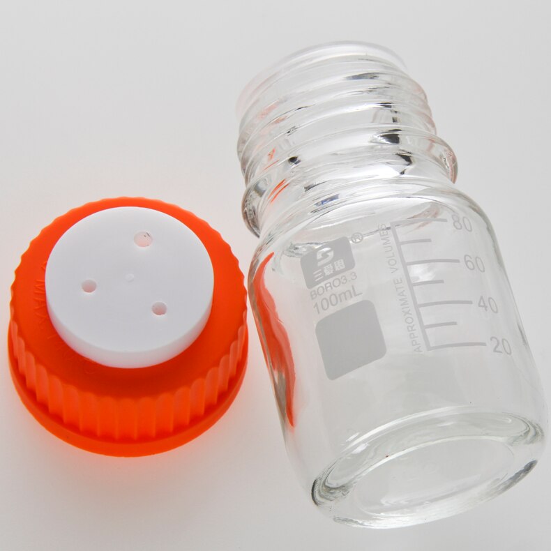 Sanais Liquid Phase Mobile Phase Bottle Storage Bottle Liquid Chromatography Solvent Bottle 100-1000ml Blue Cap