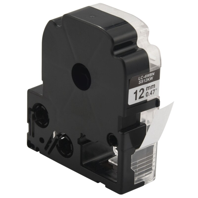 10 Pack Replace LK-4WBN LC-4WBN9(SS12KW) Label Tapes For Epson Labelworks LW300 LW400 LW500 LW700 1/2 Inch X 26.2 Feet