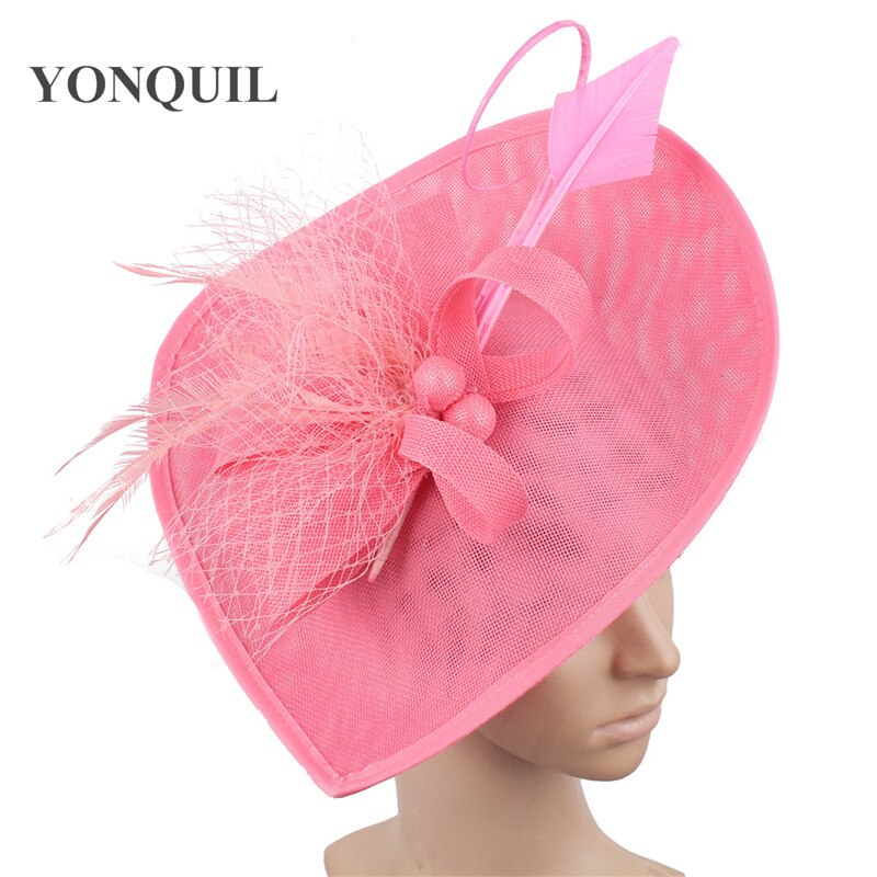 Linen Flowers Wedding Derby Hats Veils And Fascinators Bridal Hats With Face Veil Women&#39;s Formal Party Dinner Hair Accessories