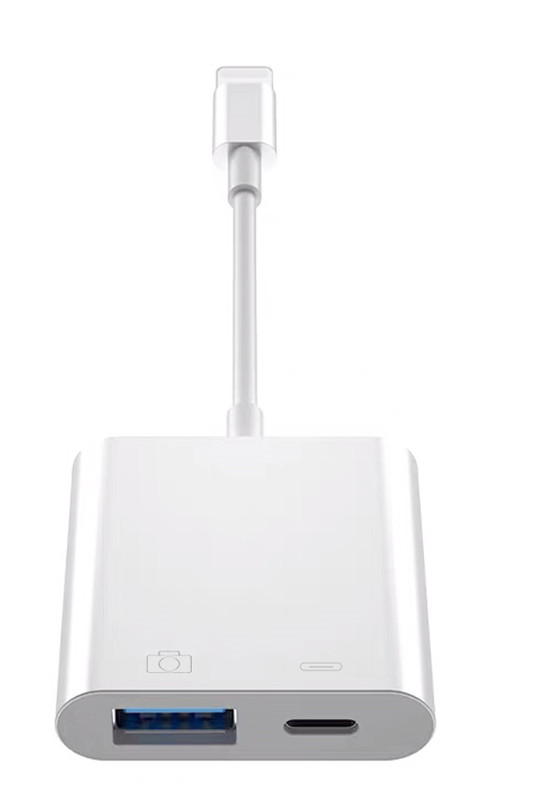 Adapter Lightning na USB OTG dla IPhone Ipad Mysz Klawiatura Ładowanie U Disk Aparat fotograficzny Czytnik kart Konwerter danych Iphone Otg: green