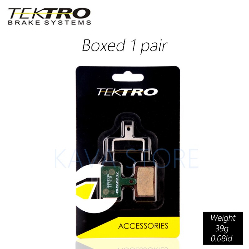Tektro  e10.11 bremseklodser mtb mountain road foldbare cykel skivebremseklodser til shimano  mt200/m355//m395/m415/m416/m445/m446: 1 par i boks