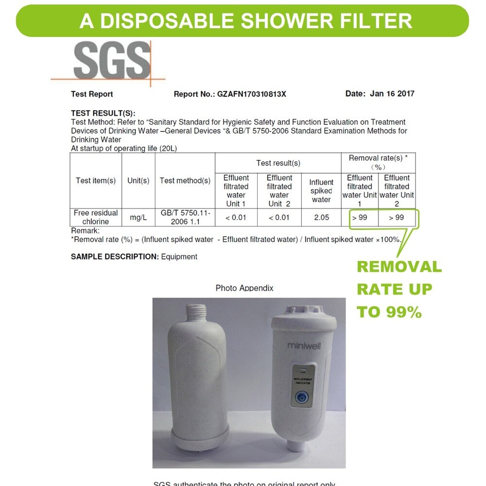 Hoofd douche filter/keramische water filter op douche systeem