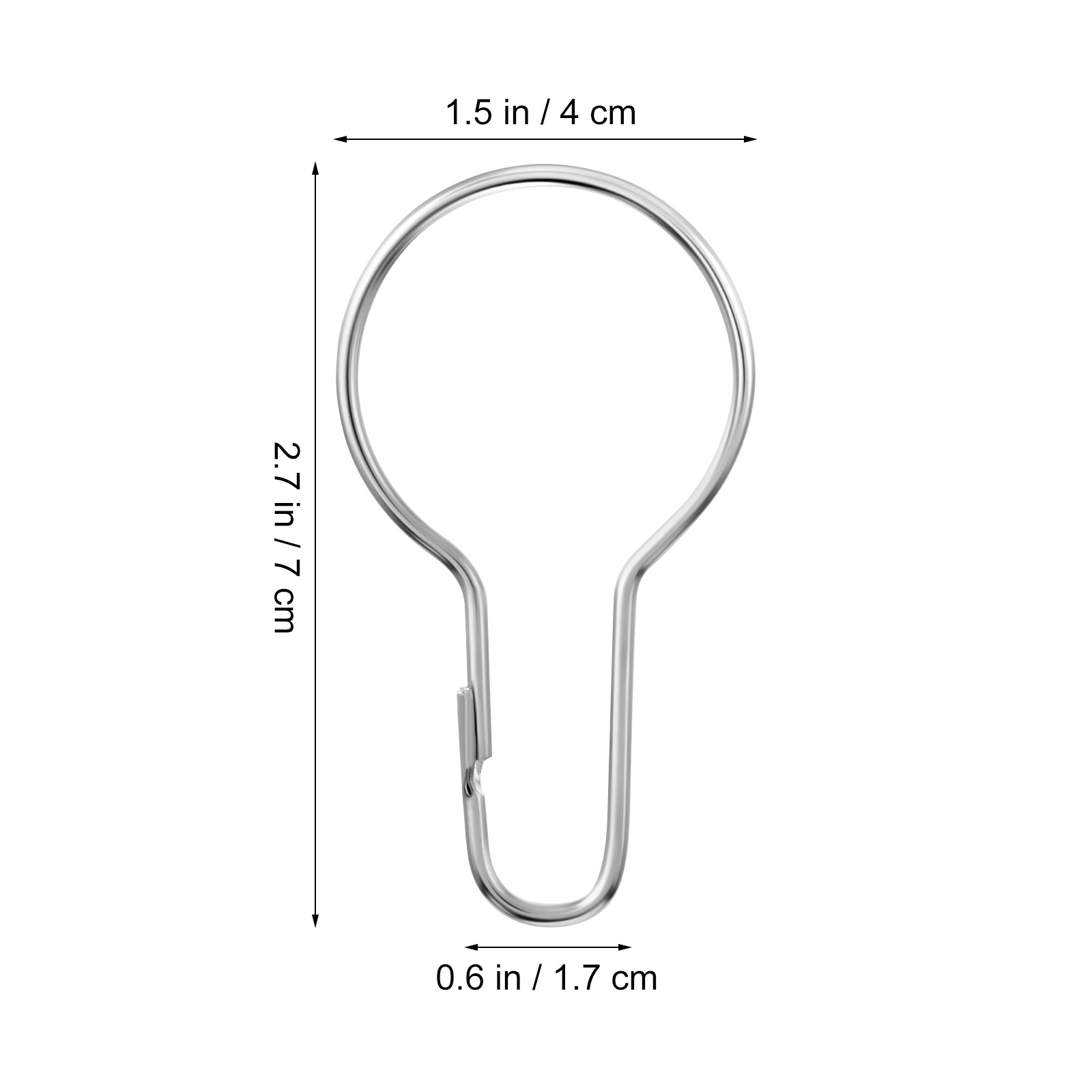 Gardinkroker sett sølvring gardinkrok tilbehør baderom gourdformet dusjkroker multifunksjonelle maskinvarebeslag
