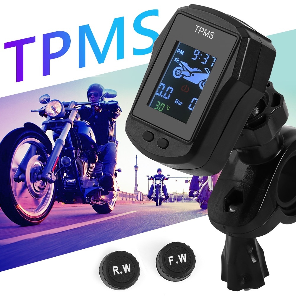 Waterdichte Motorfiets Tpms Motor Elektrische Fiets Band Band Pressure Monitoring Systeem Met Externe Sensoren
