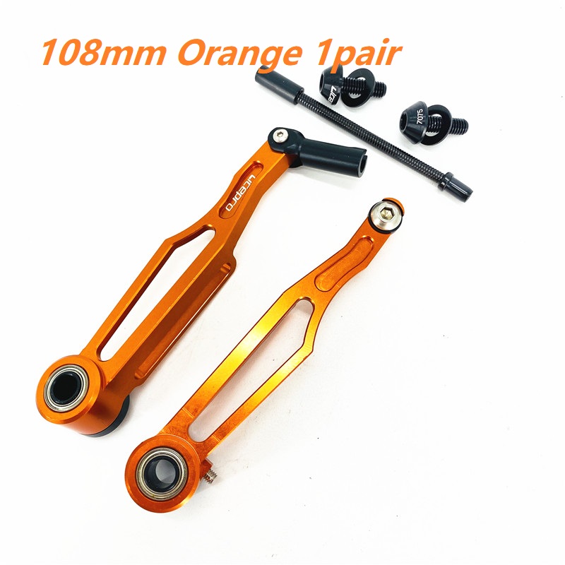 Litepro bmx sammenleggbar sykkel v-brems 82mm korte armer 108mm lange armer aluminiumslegering cnc hul ultralett v-bremsfeste: Oransje