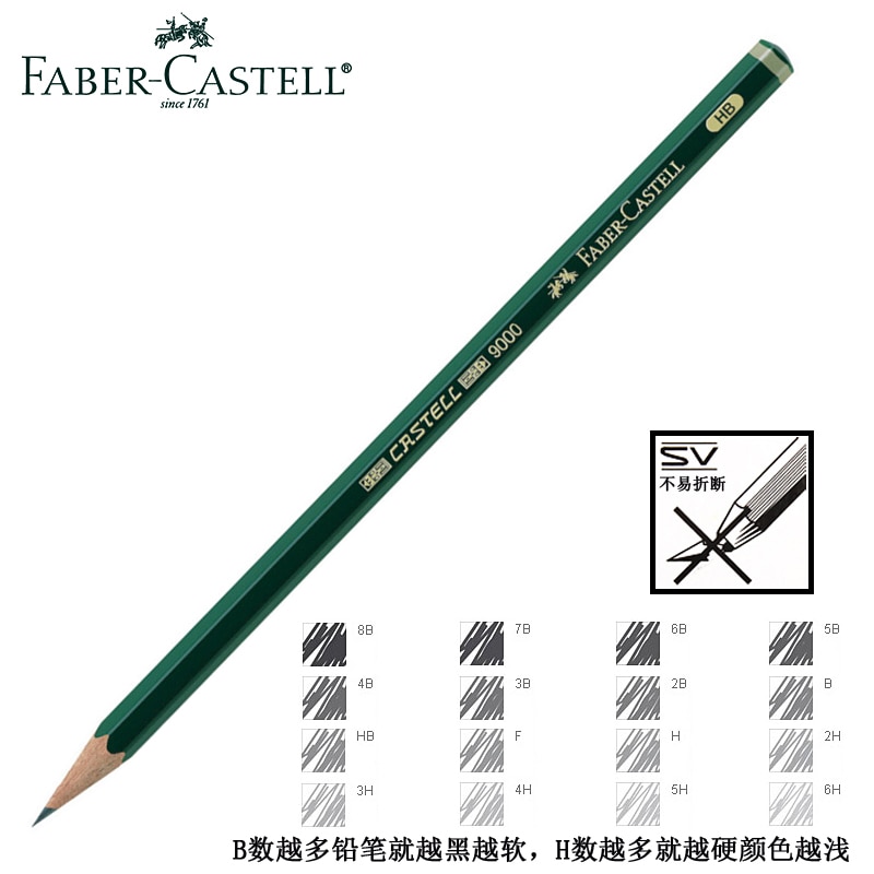 12/16Pcs Wood Sketch Pencil 6H-8B Art Graphite Pencils for Writing Charcoal Pencil Artists Drawing Set