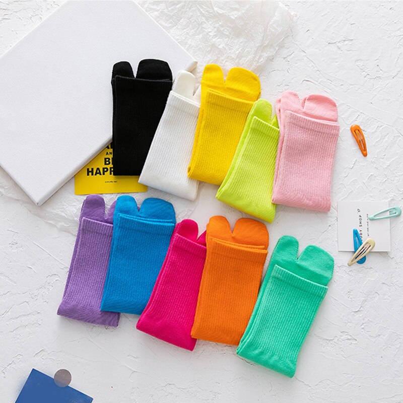 Tongs Kimono japonais, sandales à orteils fendus, chaussettes en coton pour hommes et femmes