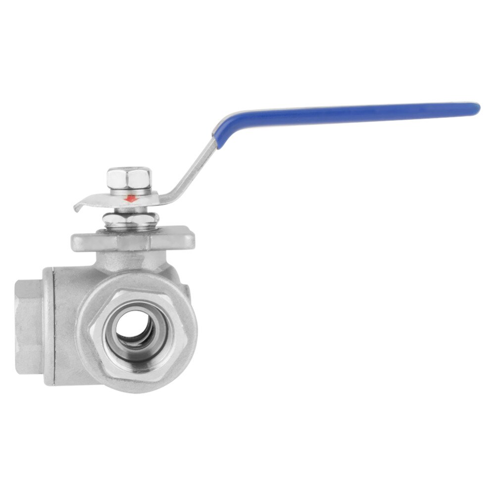 Ball Valve Stainless Steel SUS304 Ball Valve Three-way Type Female Thread DN15 Water Ball Valve Pipe T-port