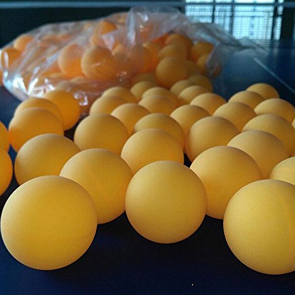 Pelotas de entrenamiento de tenis de mesa, 50 piezas, 40mm, Yelow/White Ran