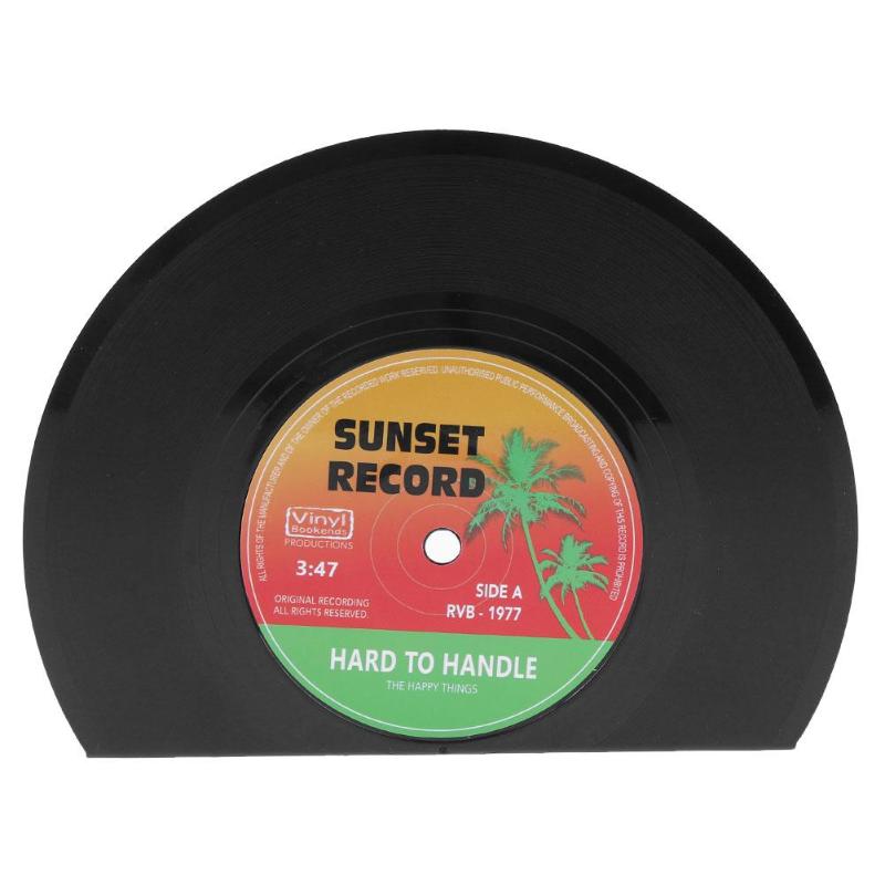 2 Stuks Vinyl Record Vormige Boek Planken Houders Boek Houder Stand Retro Stijl Desktop Plank School Kantoorbenodigdheden