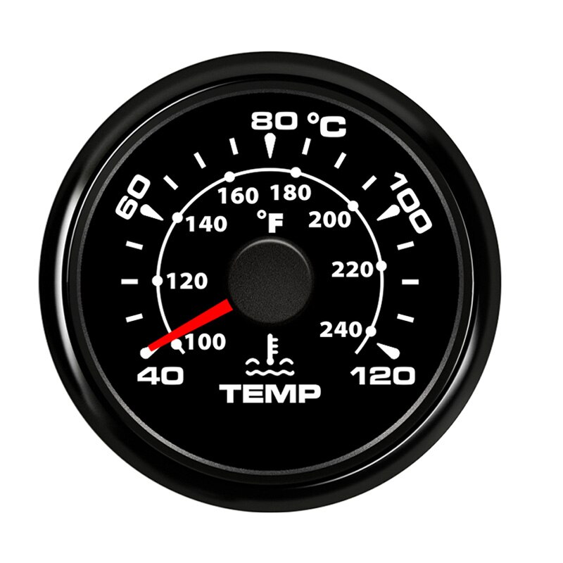 Digital Temperature Gauge For Car Thermometer 52 MM round mini Water temp Meter Indicator Car Boat With Back light Turbo Boost