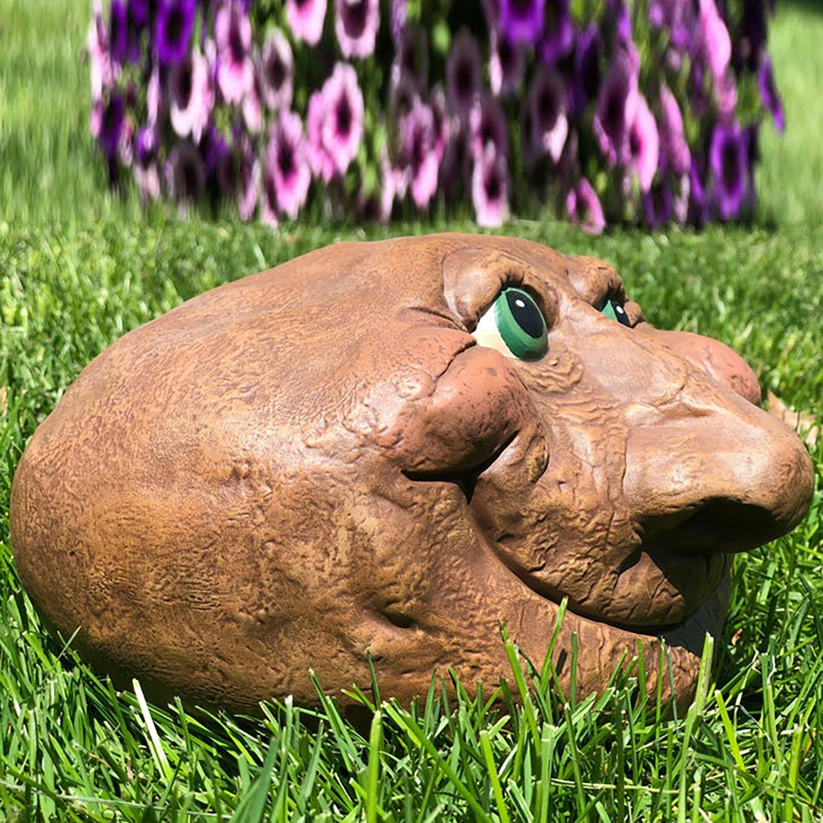 Rock Funny Face Garden Yard Art Resin Sculptures Mystical Garden Stones For Indoors Outdoors Patio Porch Home Outdoors Decor