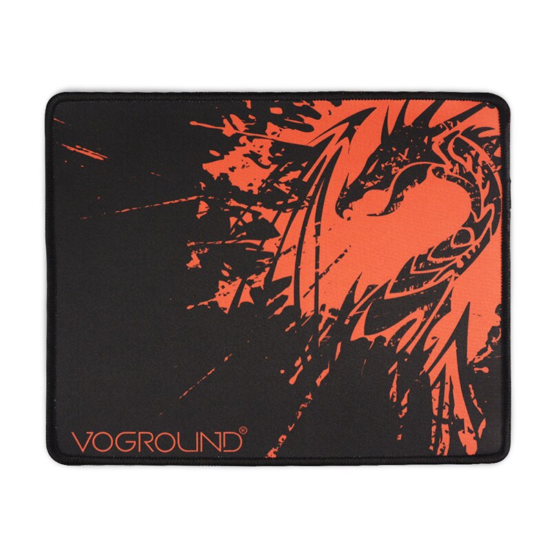 Multi-size Blue Dragon Mouse Pad No-slip Natural Rubber Keyboard Cover Computer Gaming Mouse Mat Locking Edge Desk Mat: Red / 300x250mm