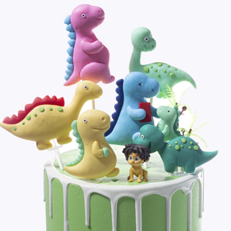 Dinosaure thème fête décoration de gâteau Jungle Safari anniversaire Party1st fête d'anniversaire garçons jurassique monde fête bébé douche décor