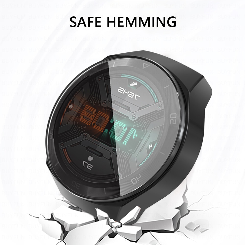 For Huawei GT2e Watch Silicone Case Plating Soft Screen Protector cover For huawei Watch GT2e GT 2e band SmartWatch accessories