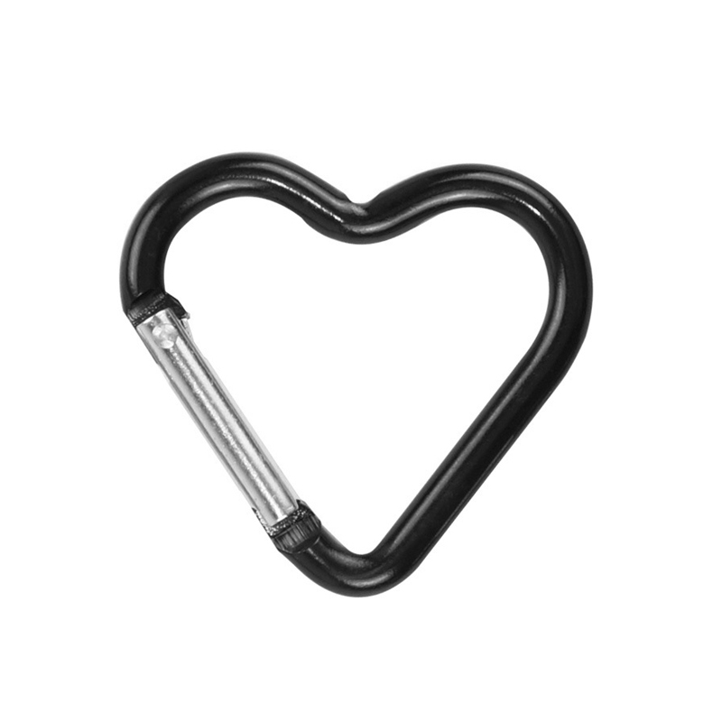 1/2/5pcs Sleutelhanger Mini Karabijnhaak Aluminium Gesp Lente Karabijnhaak Karabijnhaak Clip Sleutelhangers Outdoor Camping accessoires: Black / WHITE