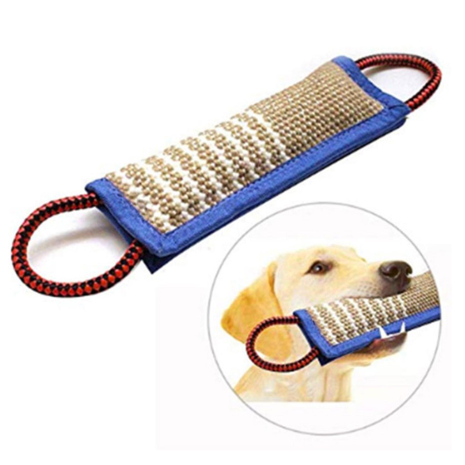 Dog Tug Toy W/ 2 Soft Handles, Tear-Resistant Bite Stick for Medium to Large Dogs Supplies