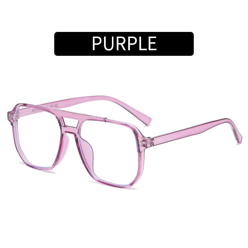 Transparent Computer Glasses Frame Women Men Anti Blue Light square Eyewear Blocking Glasses Optical Spectacle Eyeglass: Clear