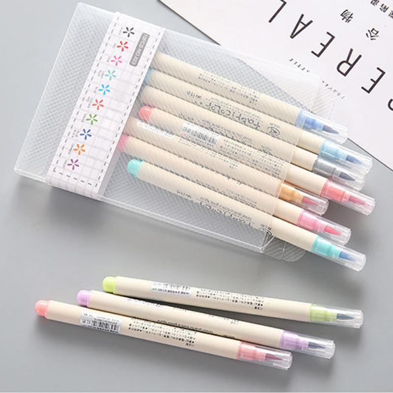Color Writing Pens 10pcs Stationery Soft Watercolor Pen Painting Pen Set China Calligraphy Drawing Art School Supplies