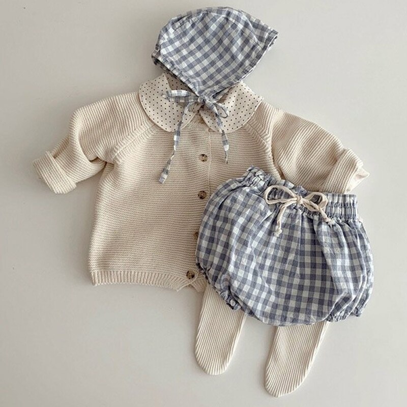 Baby drenge piger cardigan efterårs bomuldstrøje toppe baby børnetøj børn strikket vintertøj 0-2 år spædbarn