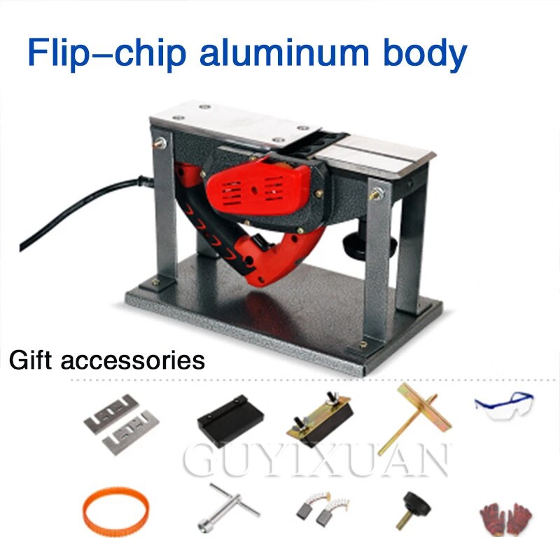Electric Planer Household Small Multifunction Portable Desktop Carpenter Woodworking Tool Electric Plane Pressing Machine