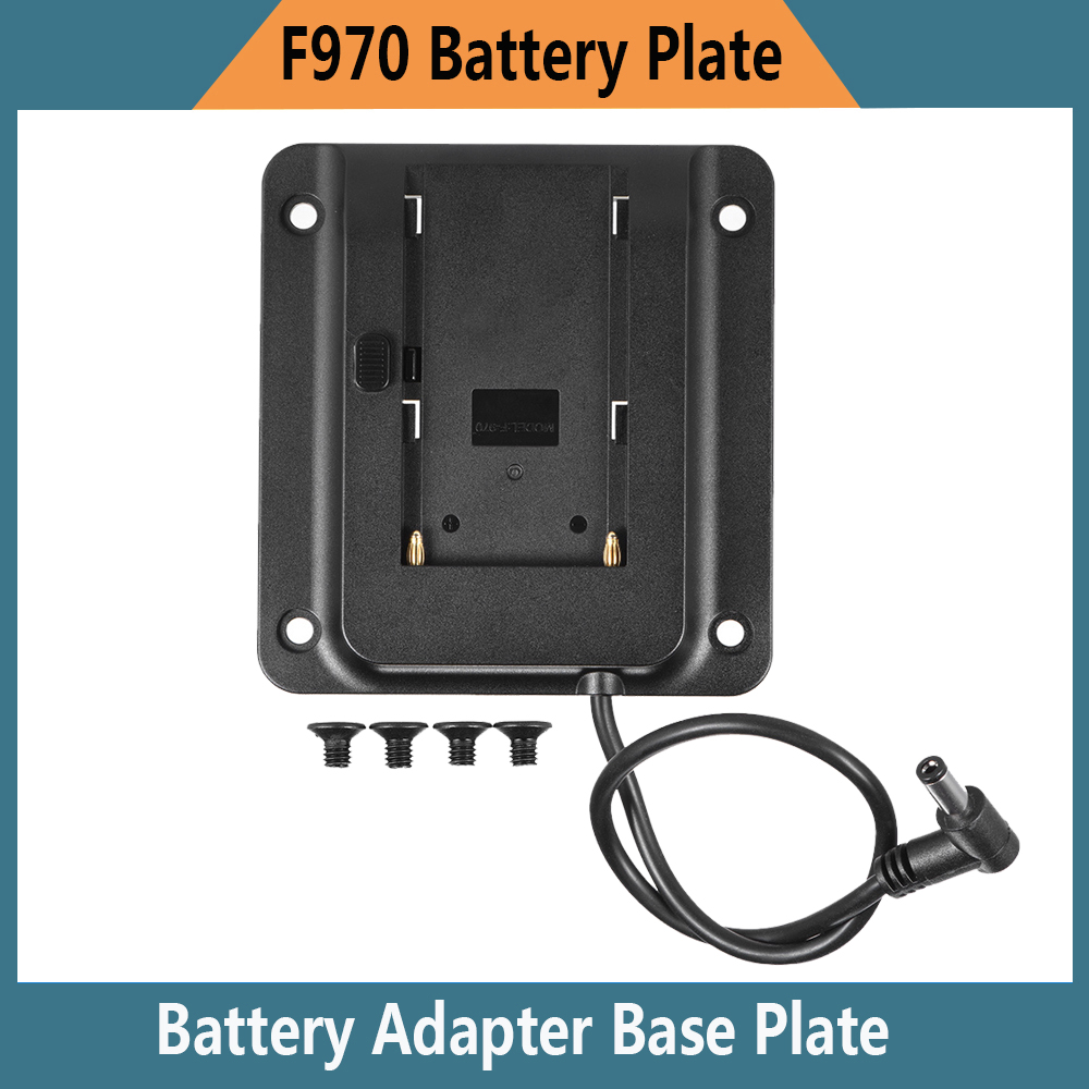 VESA-Adaptador de batería de 75mm, placa Base para Lilliput 4K HDMI Monitor Compatible con Sony NP-F970 F550 F770 F970 F960 F750